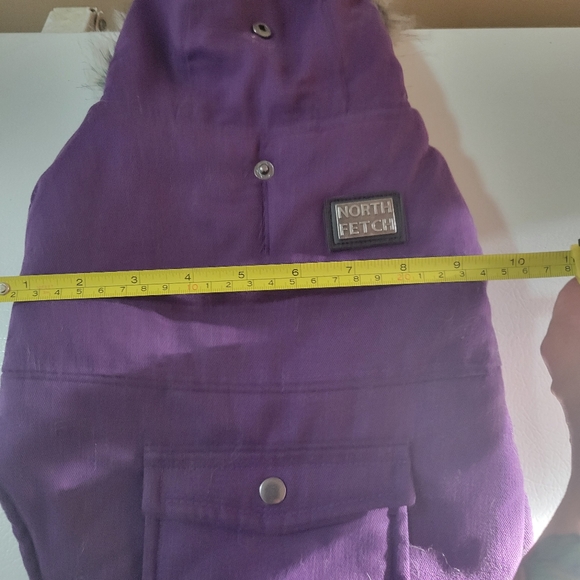 North Fetch Small Purple Dog Jacket - Picture 7 of 8